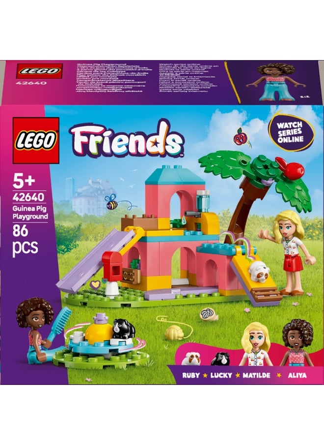 LEGO - Friends Guinea Pig Playground Pretend-Play Building Kit 42640 (86) Pieces - Image 1