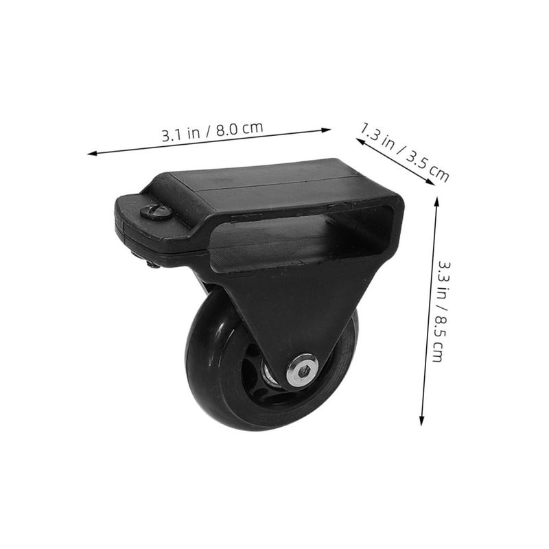 4Pcs Heavy Duty Retractable Ladder Wheels Easy Installation Noise Reduction Stable Movement - Image 3