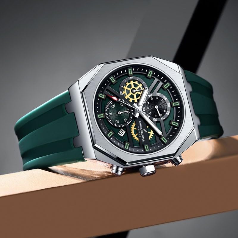Daniel Hechter Analogue Green Dial Men's Watch-DHM1007-02 - Image 4