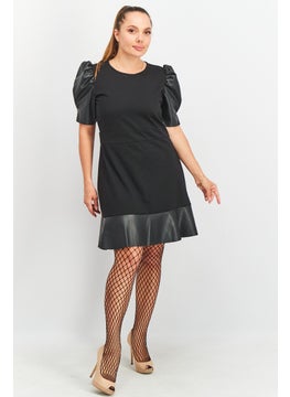 oysho Women Textured Fishnet Pull On Accessories, Black  - Image 3