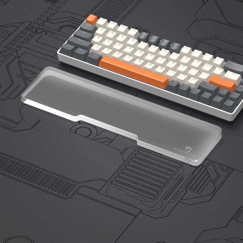 SELORSS Acrylic Keyboard Wrist Rest Compact 60 Keyboard Mechanical Keyboards Ergonomic Palm Rest for Computer KeyboardAntiSlip BaseWrist Pad for LaptopOffice HomeEasy Typing - Image 2