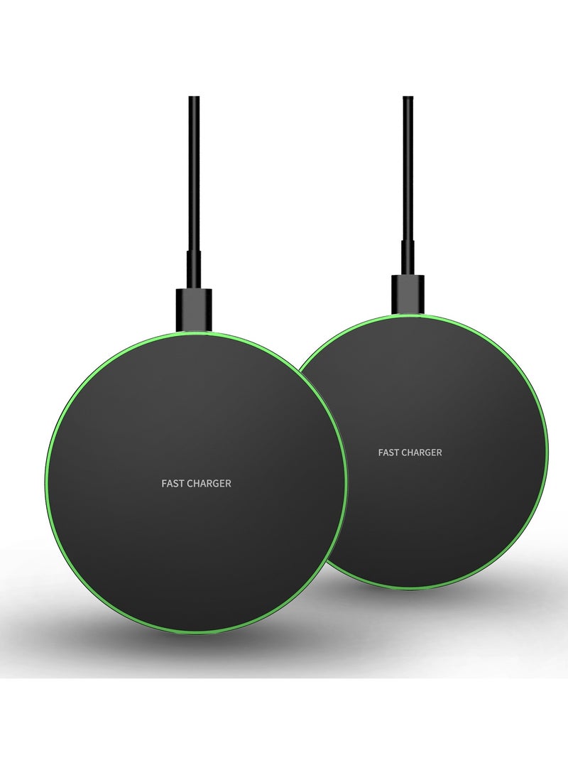 General Mobile phone wireless charger, 15W disc wireless charger, aluminum alloy desktop charger, suitable for various Android phones: Xiaomi Samsung Galaxy S9+/S8+/S7/Note 9 Samsung S10/s20  - Image 3
