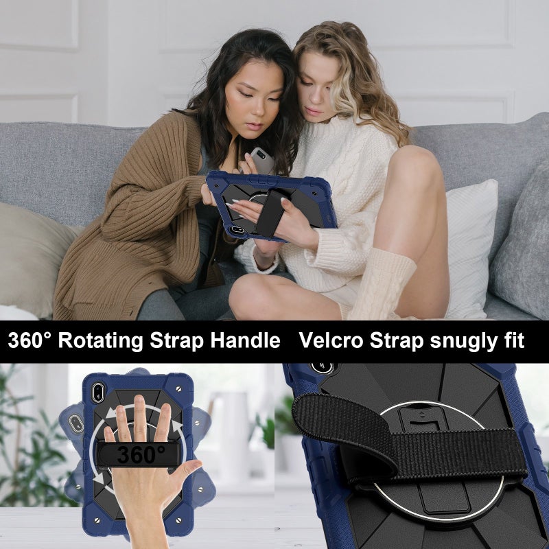 إيروريكس جراب هجين من السيليكون بلون متباين لجهاز هواوي ميت باد إس إي 11 2024 اللوحي (أسود داكن) - Image 4