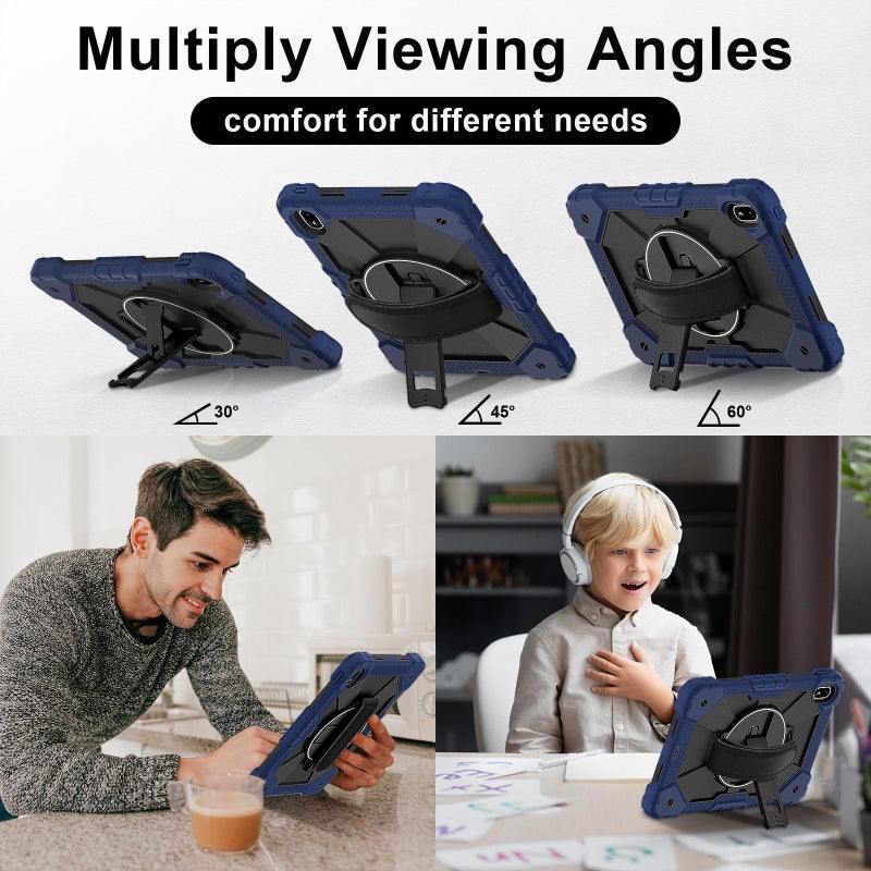 إيروريكس جراب هجين من السيليكون بلون متباين لجهاز هواوي ميت باد إس إي 11 2024 اللوحي (أسود داكن) - Image 5