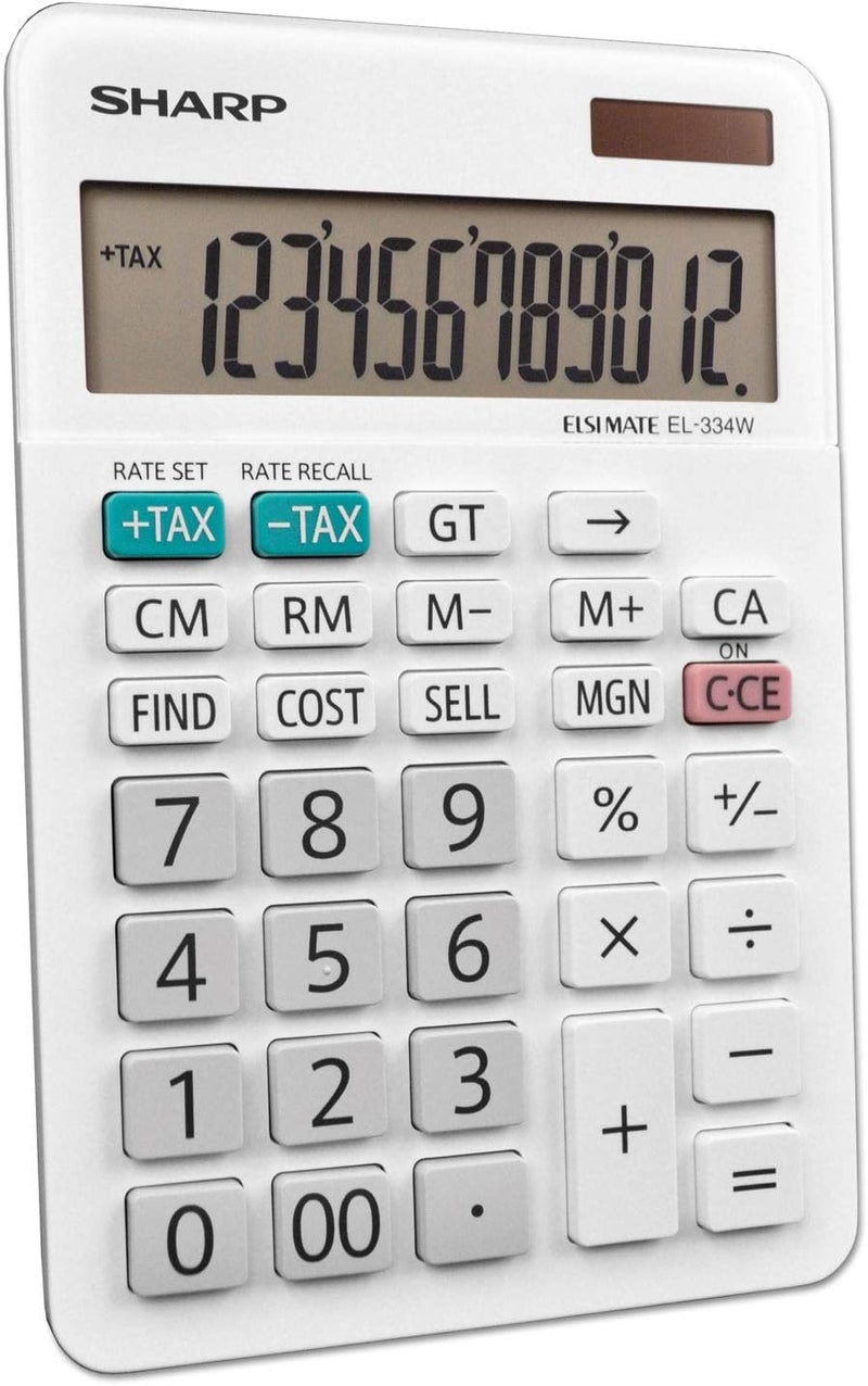 SHARP EL-334WB Business Calculator, White 4.0 - Image 2
