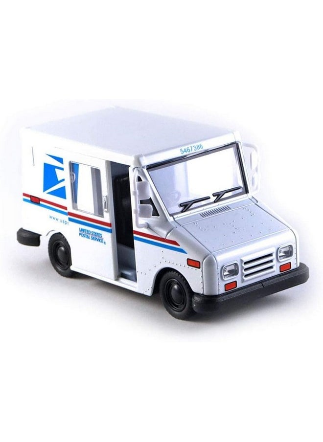 Kinsmart United States Postal Mail Truck USPS 1987 Grumman LLV 1:36 Scale Die Cast Metal 5 Inch Model Toy Truck  - Image 1
