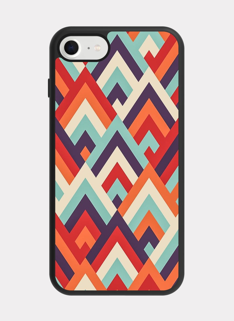 بكسلات كفر ايفون 8 نمط مثلثات ملون - Image 1