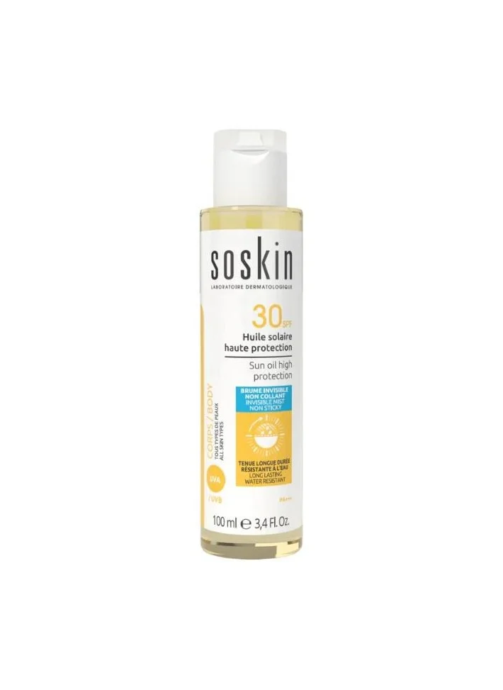 سوسكين Soskin 30 Spf Sun Oil High Protection 100Ml