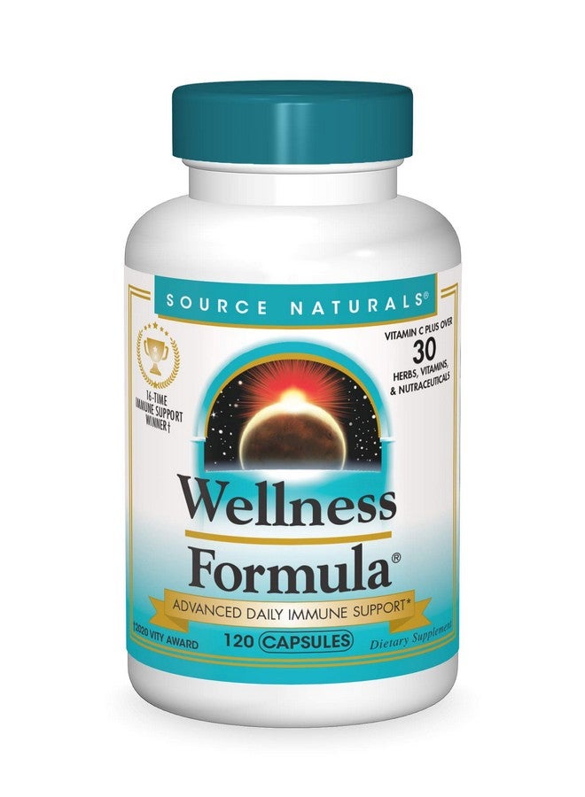 Source Naturals Wellness Formula Bioaligned Vitamins & Herbal Defense Immune System Support Supplement & Immunity Booster 120 Capsules - Image 1