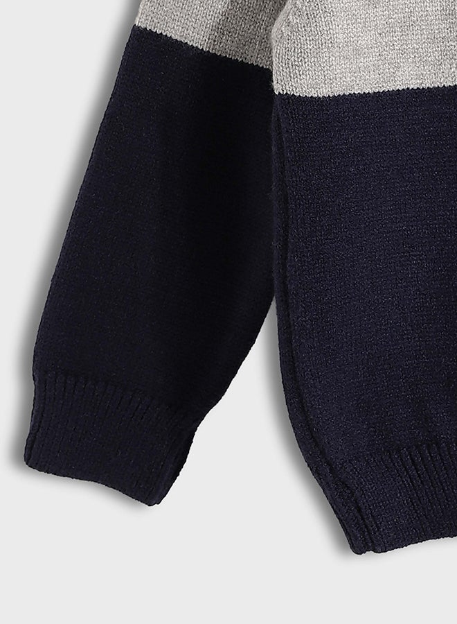 ريد سيركل بلوفر أطفال محبوك بخيط بوقليت مخطّط - Image 4