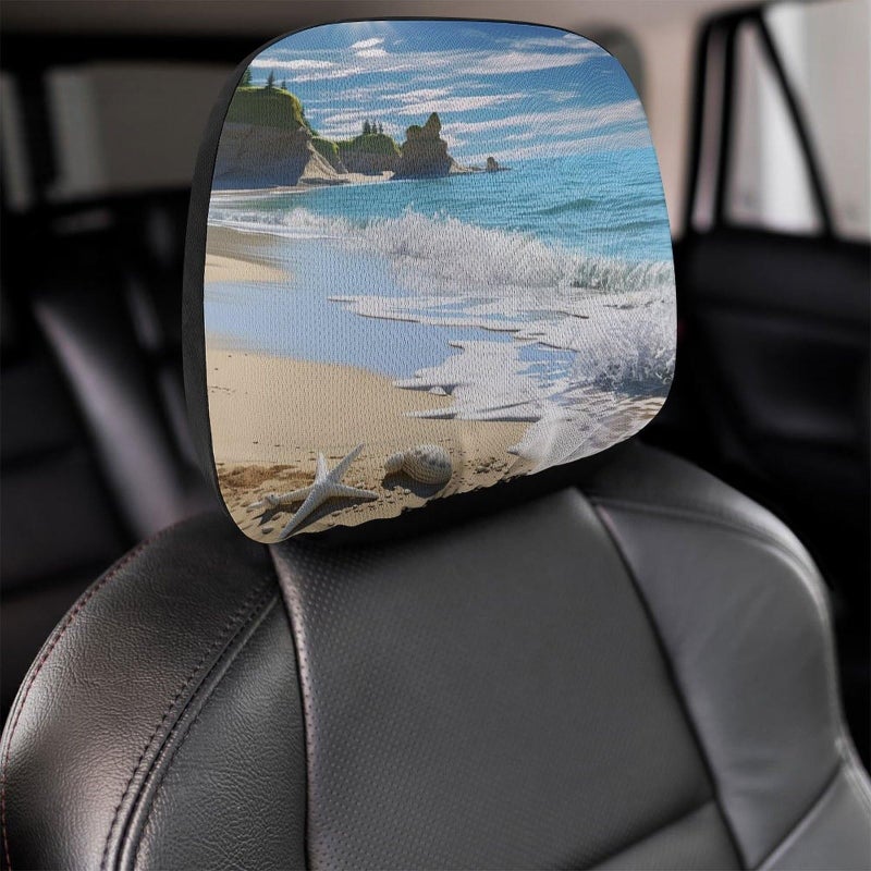 Universal Car Headrest Cover 1 PCS Soft Elastic Protector For SUV Truck - Image 5