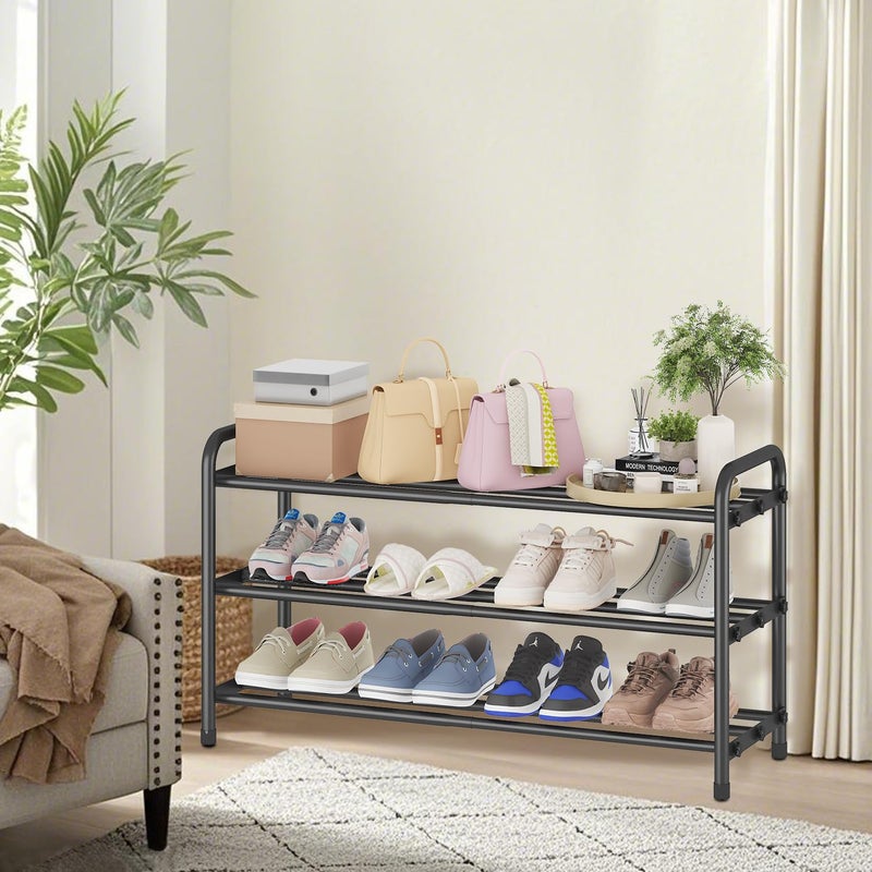 KANAV Expandable Shoe Rack Organizer â€“ 3-Tier Shoe Shelf for Closet, Entryway & Front Door â€“ Space-Saving Shoe Storage Solution - Image 5