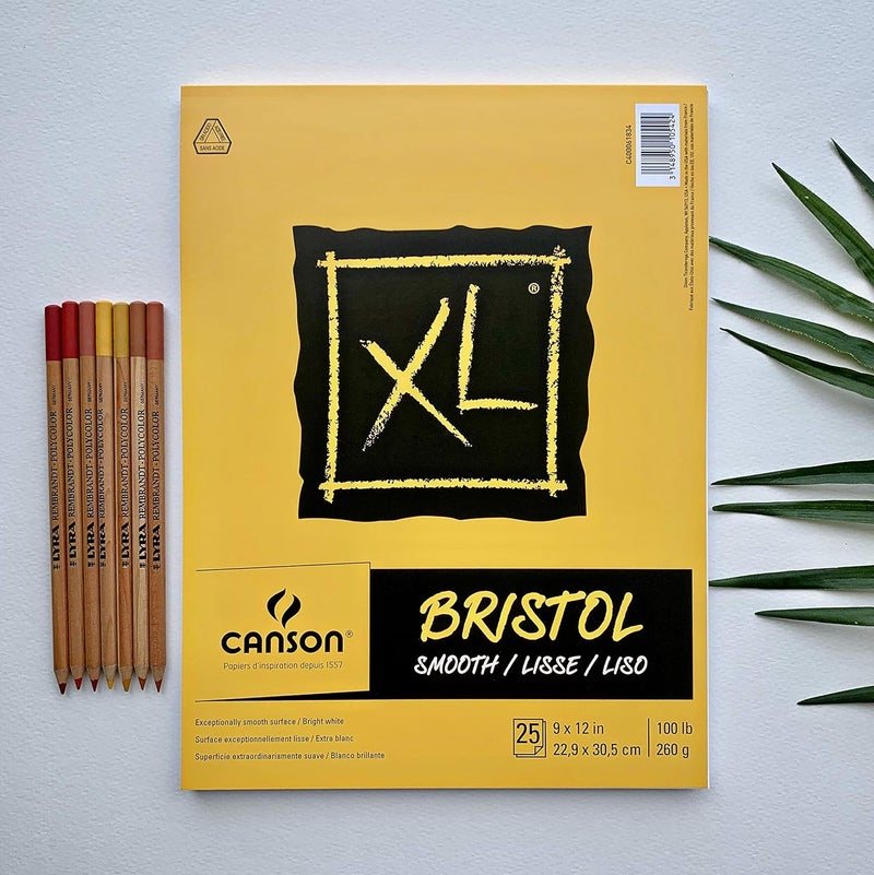 CANSON Canson XL Series Bristol Paper Smooth Wirebound Pad 7x10 inches 25 Sheets 100lb260g  Artist Paper for Adults and Students  Markers Pen and Ink - Image 5