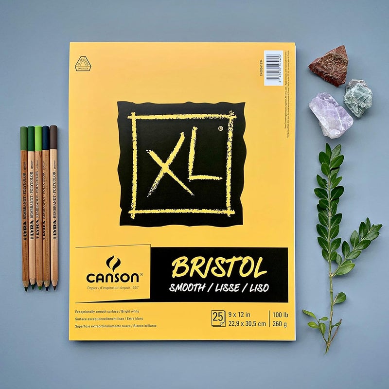 CANSON Canson XL Series Bristol Paper Smooth Wirebound Pad 7x10 inches 25 Sheets 100lb260g  Artist Paper for Adults and Students  Markers Pen and Ink - Image 2