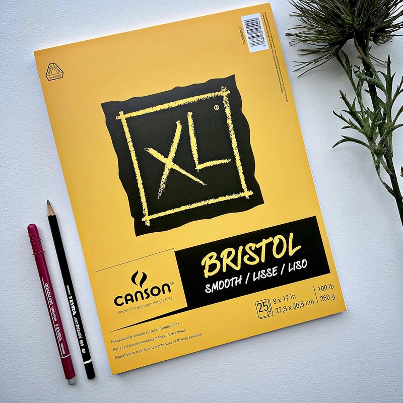 CANSON Canson XL Series Bristol Paper Smooth Wirebound Pad 7x10 inches 25 Sheets 100lb260g  Artist Paper for Adults and Students  Markers Pen and Ink - Image 4