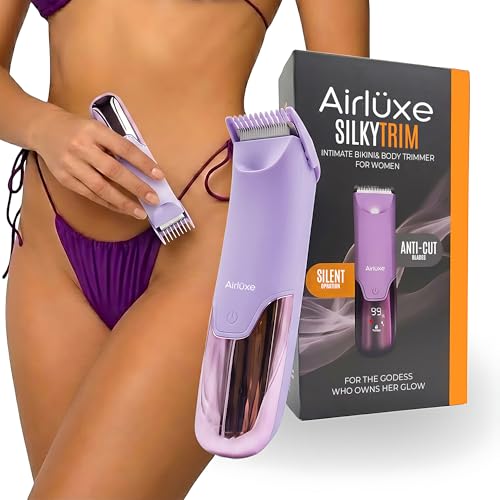 Airluxe Electric Trimmer for Women | Bikini Hair Removal Machine | Waterproof Body & Private Shaver | Skin Safe Ceramic Blade Razor for Face & Underarm Hair Remover - Image 1