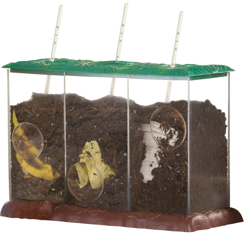 Educational Insights See-Through Compost Container - STEM Kits for Kids, Earth Science Kit for Homeschool or Classroom, Practice Observation & Learn About Nature, Science Experiments for Kids Ages 4+ - Image 1