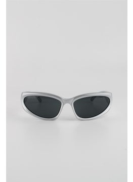 Silvio Monetti Silver Matte UV400 Filter Unisex Sunglasses G24SM9006R03  - Image 1