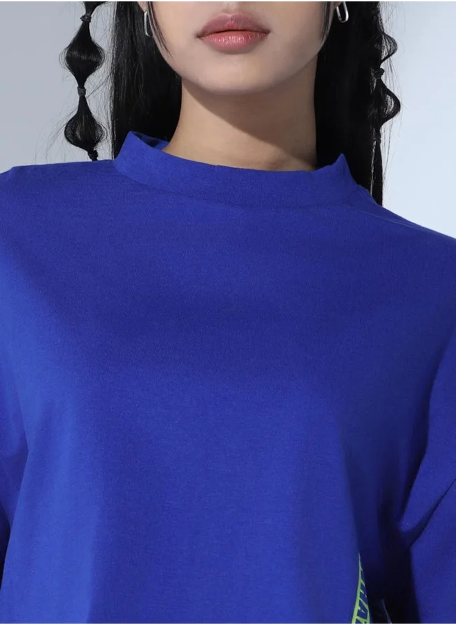 Hubberholme Blue T-Shirt For Women