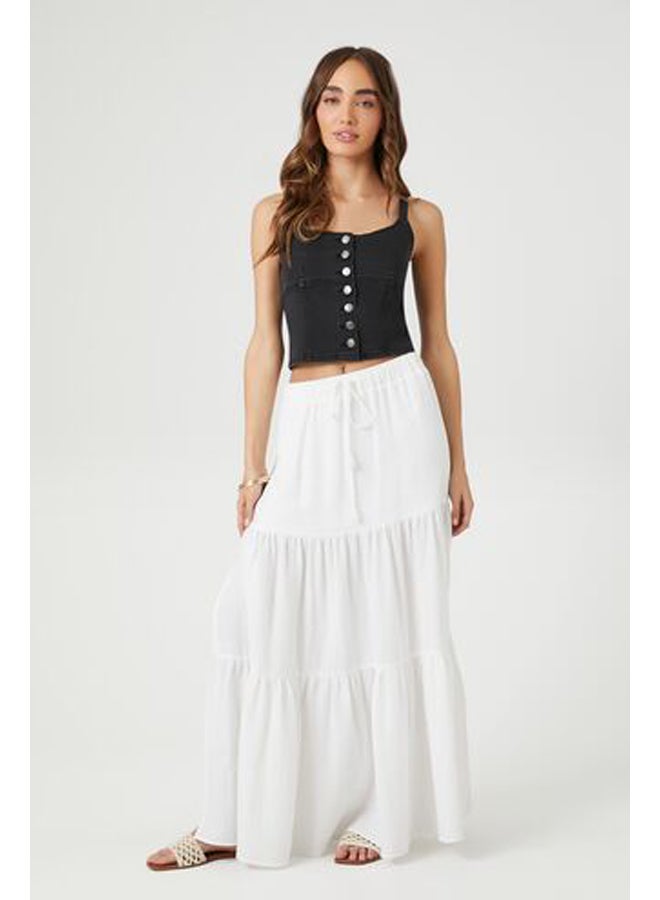 FOREVER 21 Denim Button-Front Bustier Cami  - Image 4