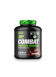 MusclePharm Combat Protein Powder, Protein Powder Drink Mix, Chocolate Milk Flavour, 4.1Lb  - Image 1