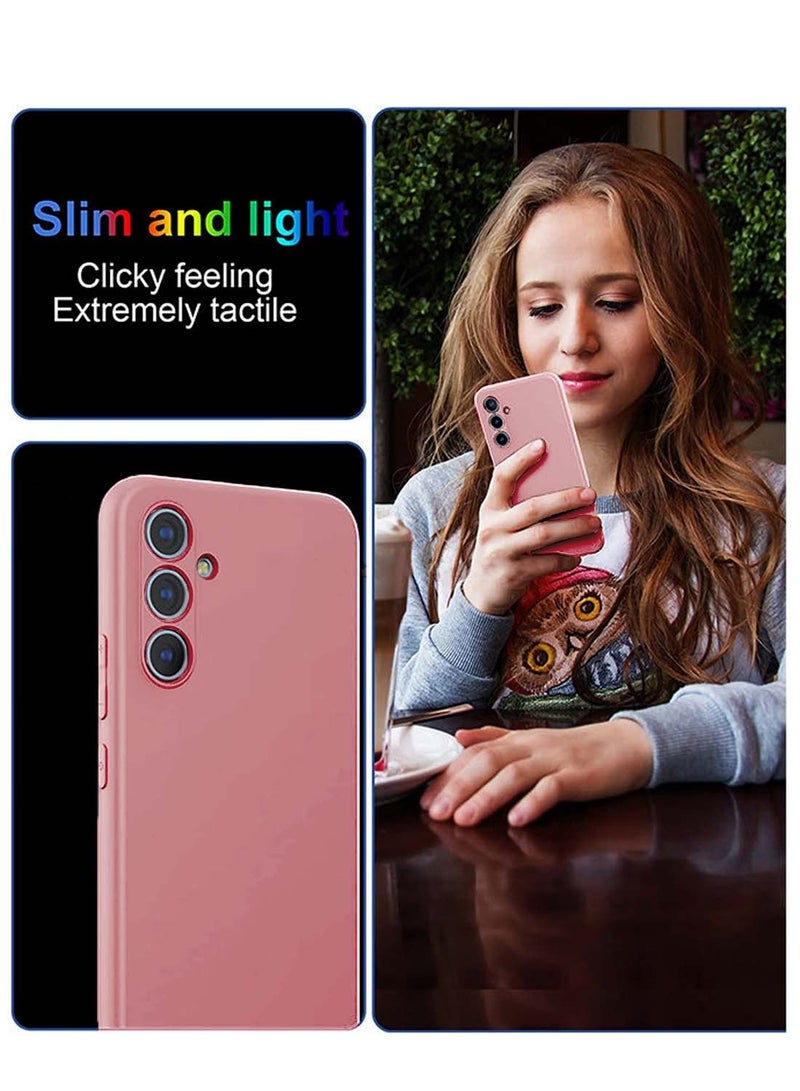 دبليو تيك غطاء سيليكون ناعم لهاتف سامسونج جالاكسي A57 5G 2025 (MCRPSN) - وردي - Image 5