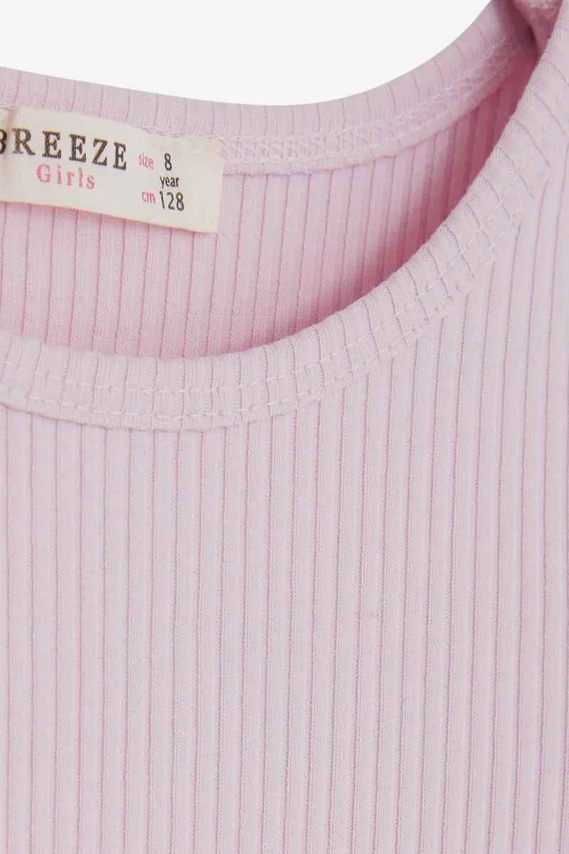 Breeze Girl Long Sleeve Blouse Ruffled 8-14 Years, Pink