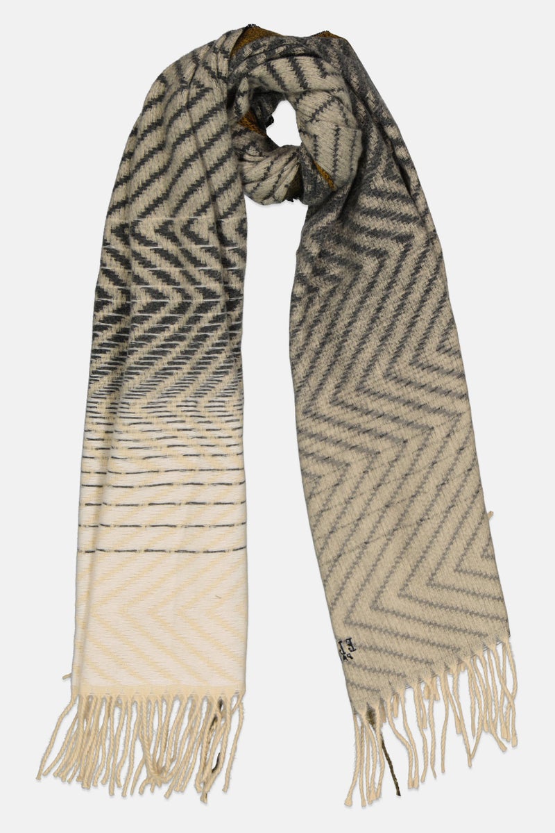 ELLE Women Textured Scarf L 200 x H 69 cm, Multicolor - Image 1