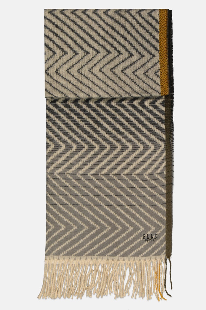 ELLE Women Textured Scarf L 200 x H 69 cm, Multicolor - Image 2