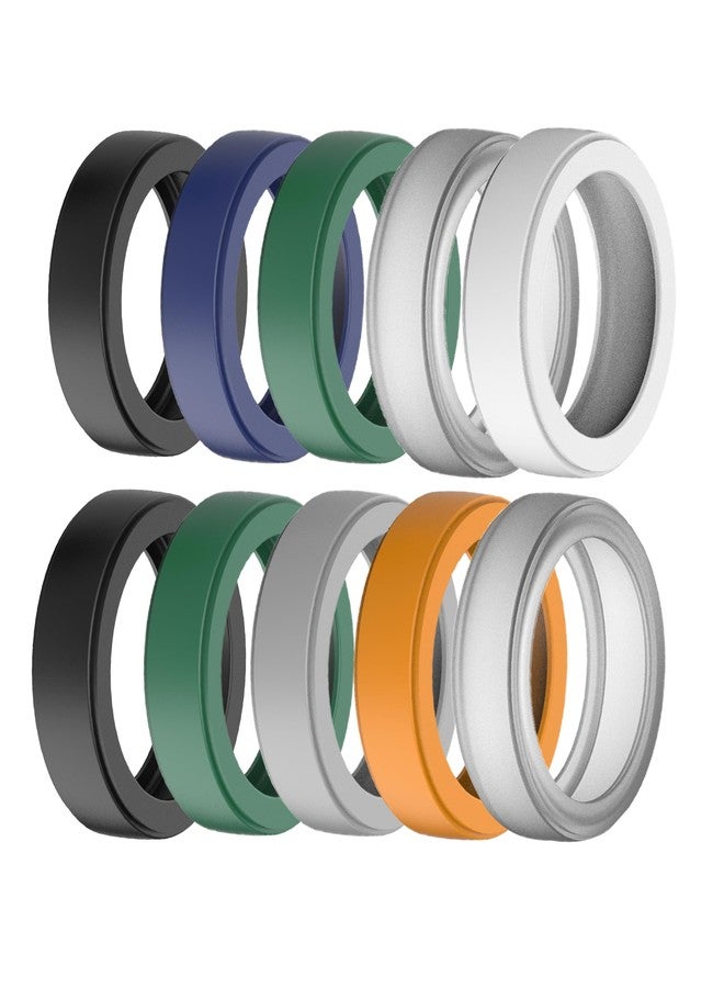 LevyPan Silicone Ring Protector Compatible with Oura Ring Gen 3 and Smart Rings, Elastic Smart Rings Cover for Men and Women (10PCS S(6/7/8)) - Image 1