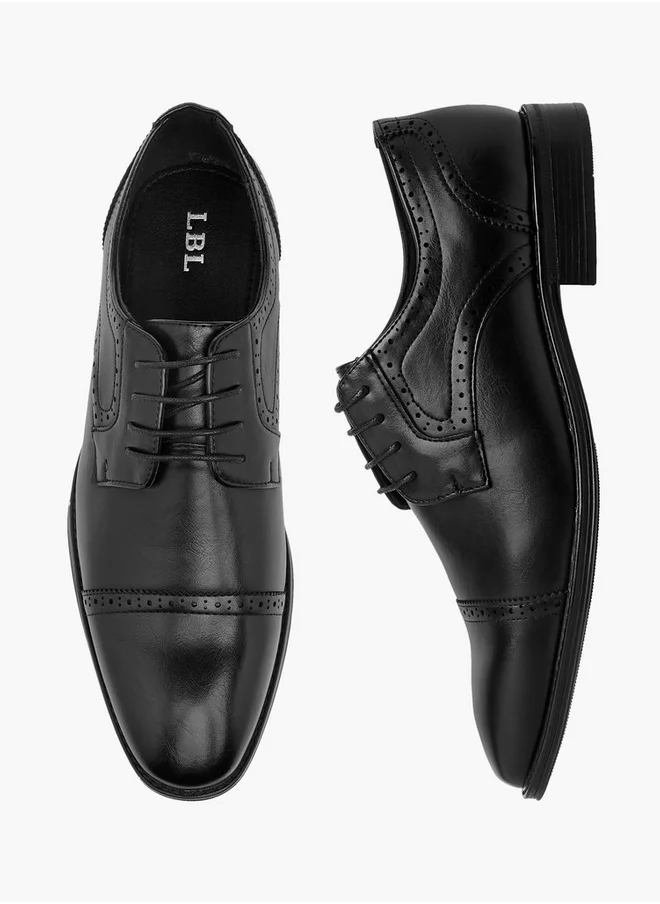LBL by Shoexpress Men's Solid Lace-Up Derby Shoes