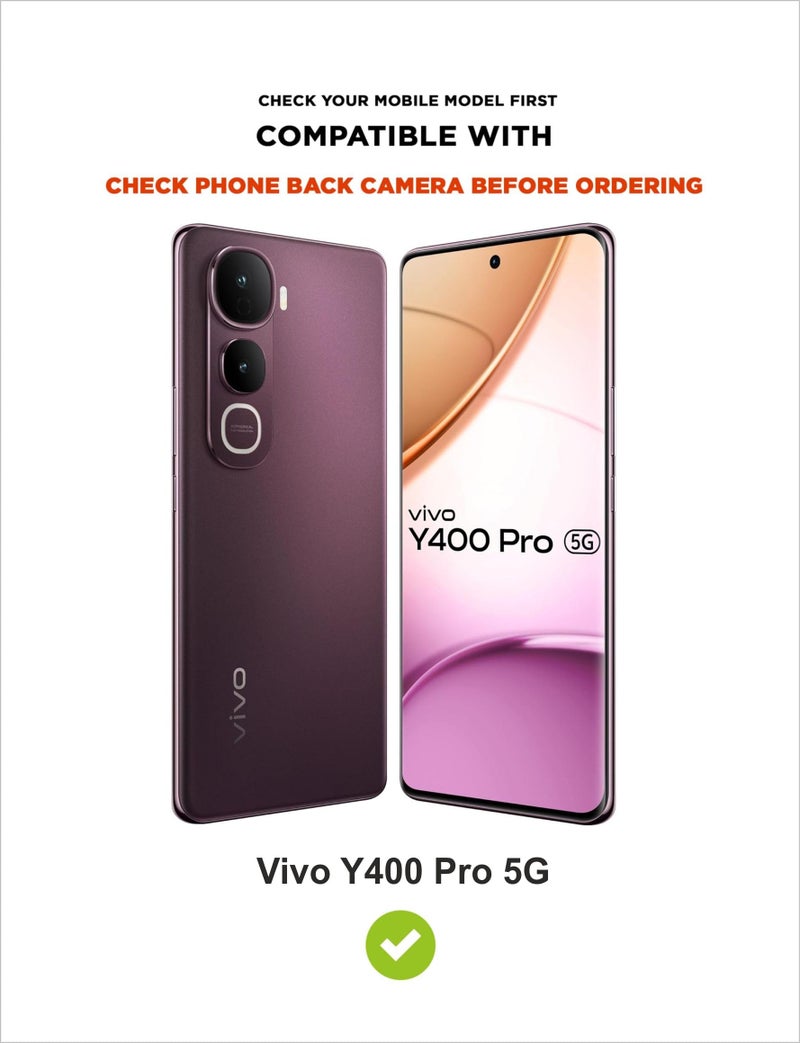 SBMS Silicone Back Cover Case for Vivo Y400 Pro 5G | Soft Micro-Fibre Lining Inside | Camera Protection Bump | Shockproof Back Cover Case for Vivo Y400 Pro 5G (Black) - Image 5
