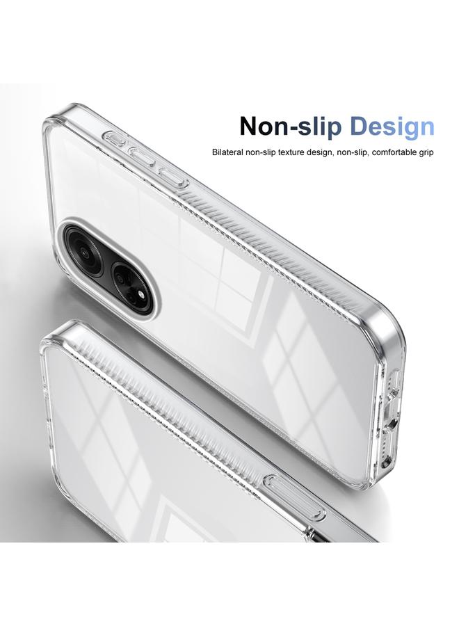 S-TOP Case For OPPO A98 5G Anti-slip Clear Acrylic Hybrid TPU Phone Case - Image 4
