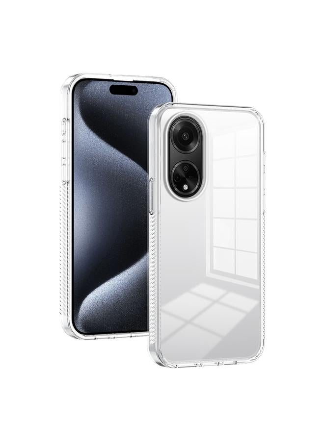 S-TOP Case For OPPO A98 5G Anti-slip Clear Acrylic Hybrid TPU Phone Case - Image 1