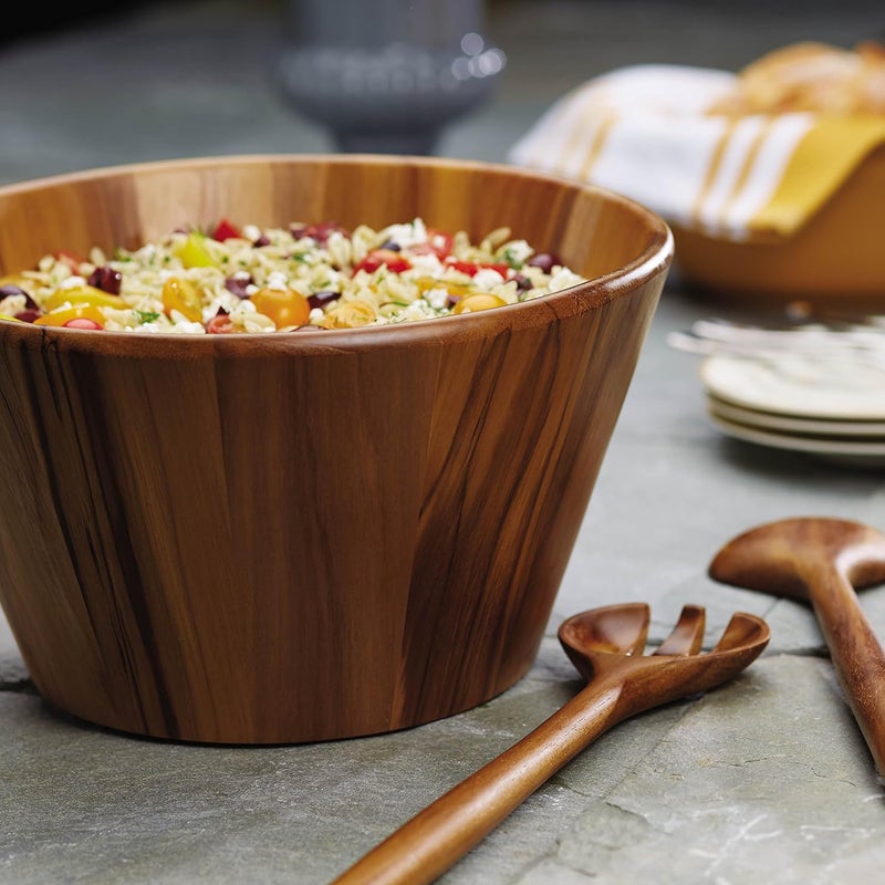 Anolon Pantryware 3-Piece Teak Wood Salad Serving Set - Image 2
