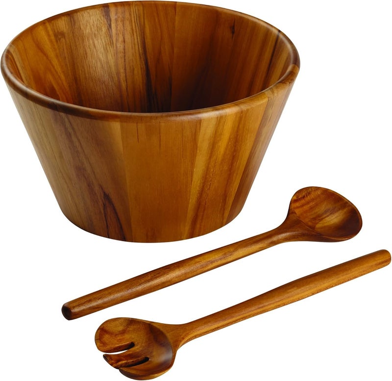 Anolon Pantryware 3-Piece Teak Wood Salad Serving Set - Image 1