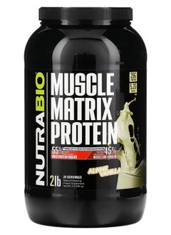 NutraBio Muscle Matrix Protein Alpine Vanilla 2 lb (907 g) 