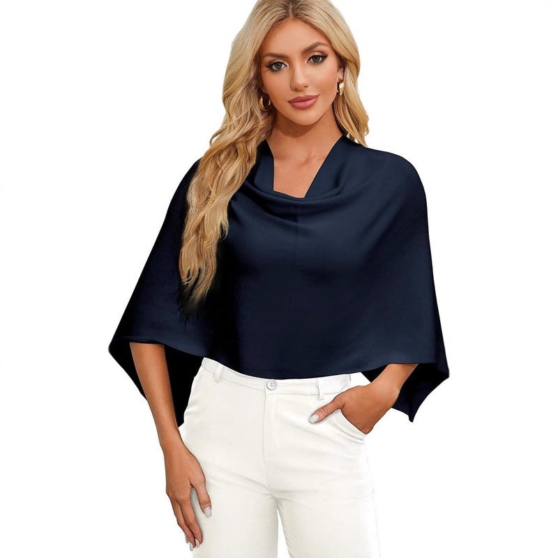Women's Sleeveless Cape Sweater - Image 4