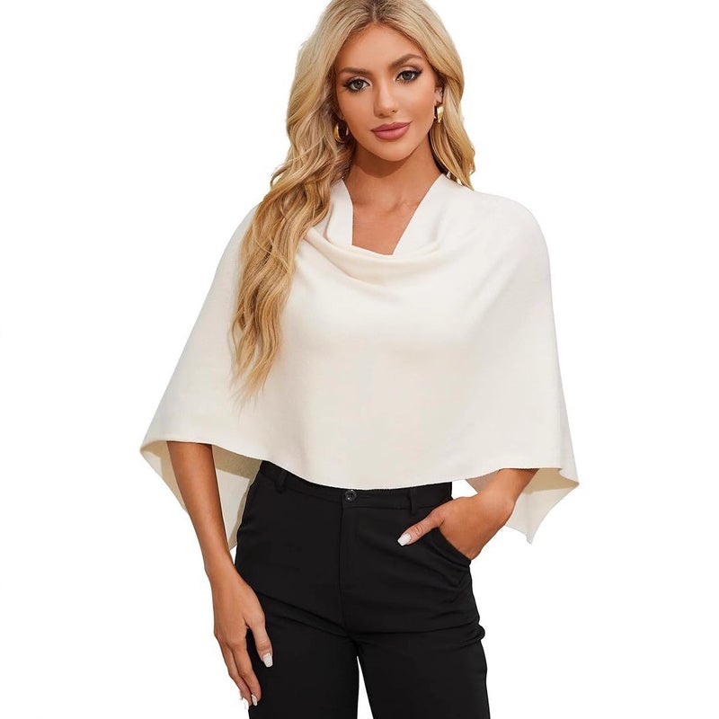 Women's Sleeveless Cape Sweater - Image 3