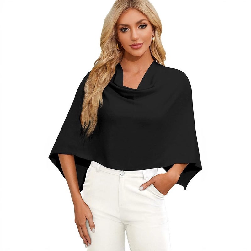 Women's Sleeveless Cape Sweater - Image 2