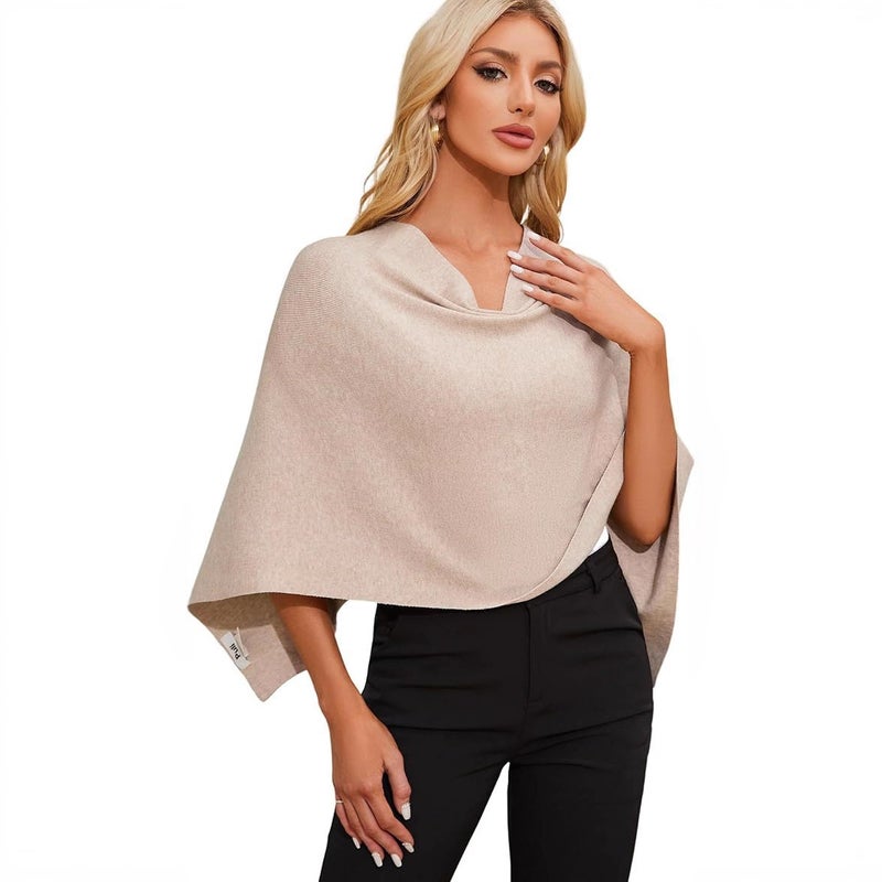 Women's Sleeveless Cape Sweater - Image 1