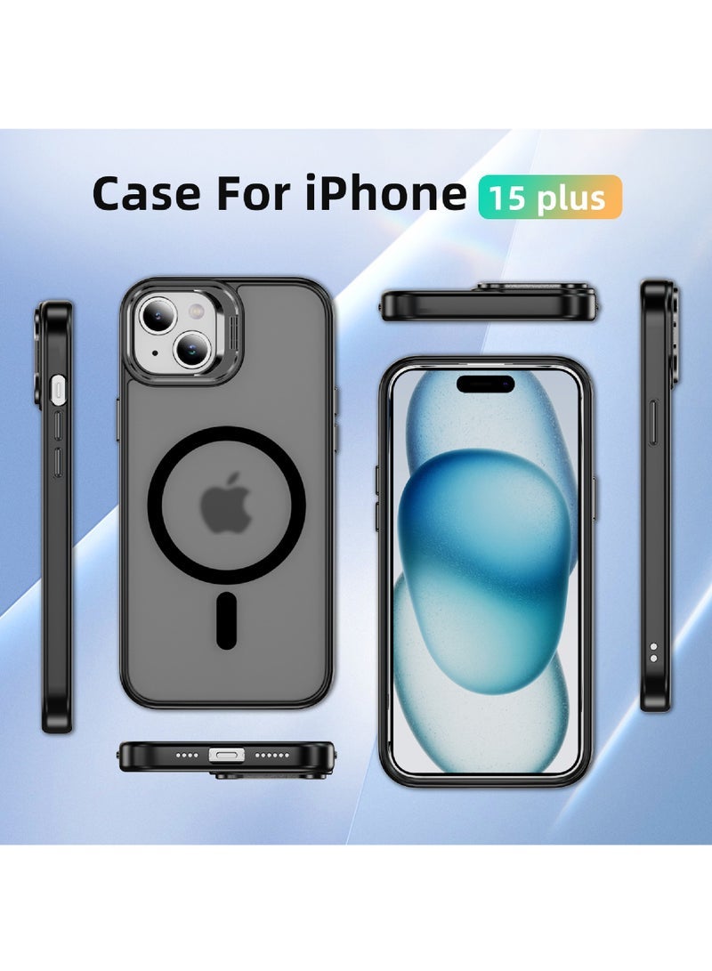 Captaintech MagSafe iPhone 15 Plus Case –Grade Protection with Built-In Stand u0026 Stash Storage (Scratch-Resistant) - Image 2