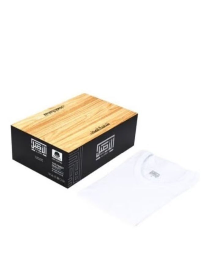 Al-Aseel cotton half-sleeve undershirt (6 pieces) - Image 2