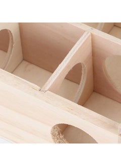 Zerodis Hamster Maze Toy, Wood Rat House with Organic Glass Interactive Intelligent Small Pet Toy for Rat Hamsters  - Image 4