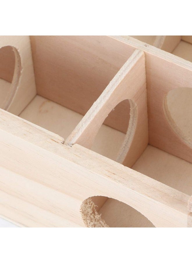 Zerodis Hamster Maze Toy, Wood Rat House with Organic Glass Interactive Intelligent Small Pet Toy for Rat Hamsters  - Image 4
