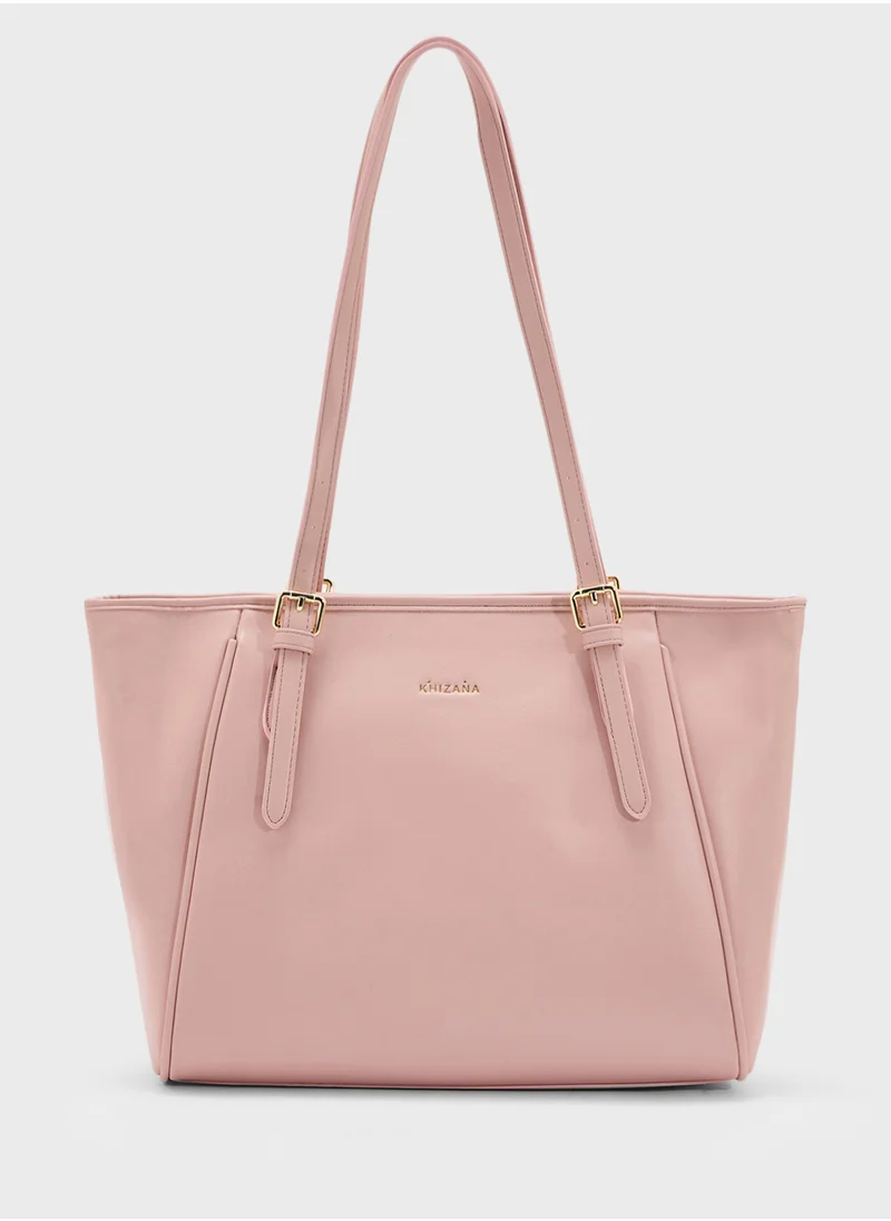 Khizana Metal Trim Detail Everyday Tote Bag