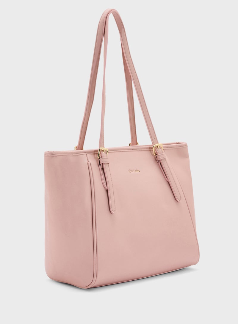 Khizana Metal Trim Detail Everyday Tote Bag  - Image 3