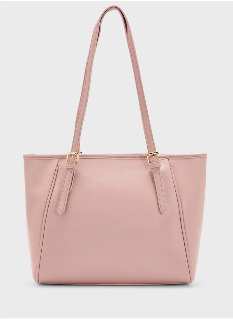 Khizana Metal Trim Detail Everyday Tote Bag