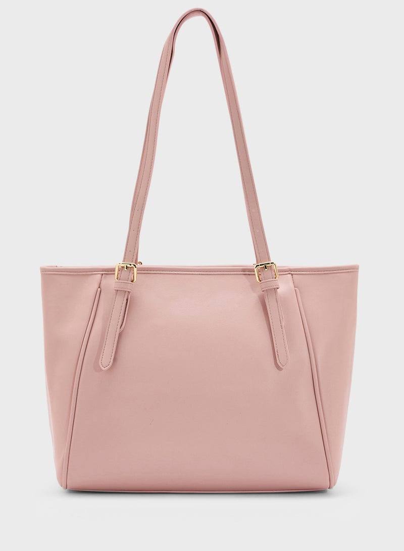Khizana Metal Trim Detail Everyday Tote Bag  - Image 2