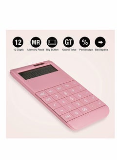 KASTWAVE Basic Standard Calculator EC02CL-PN for Business, School & Office Use, Electric Digital Smart Calculator - Pink  - Image 2